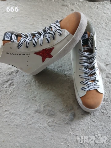 Кожени кецове Golden Goose, снимка 3 - Кецове - 51174441