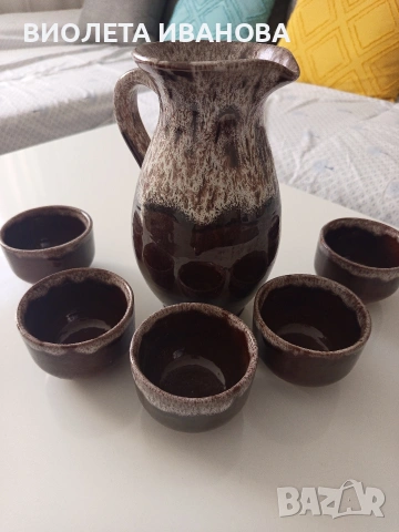 българска керамика сервиз., снимка 3 - Антикварни и старинни предмети - 53142127