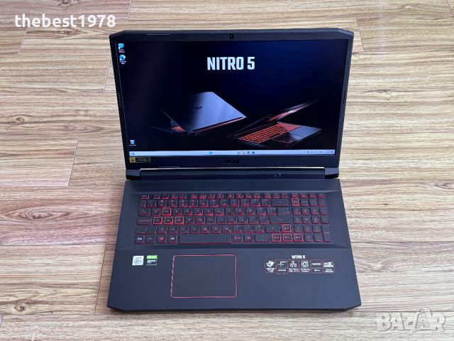 17.3 NITRO`Core i5-10300H/16GB RAM/512GB SSD/GTX 1650Ti/Full HD IPS, снимка 1 - Лаптопи за игри - 46357972