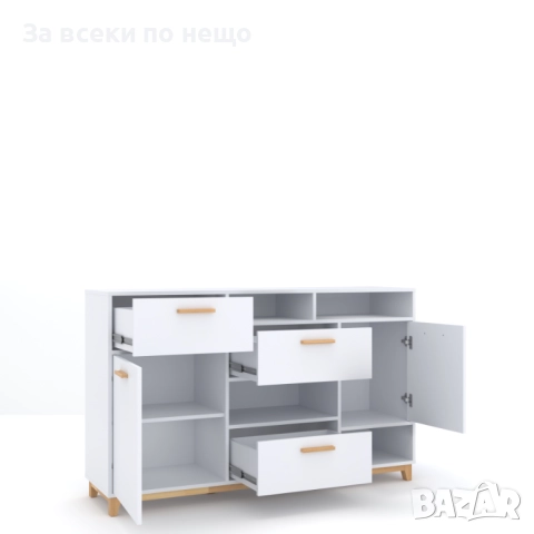 Скрин STEKA 2D3S бяло/каменен дъб Код P1352, снимка 3 - Скринове - 52019973