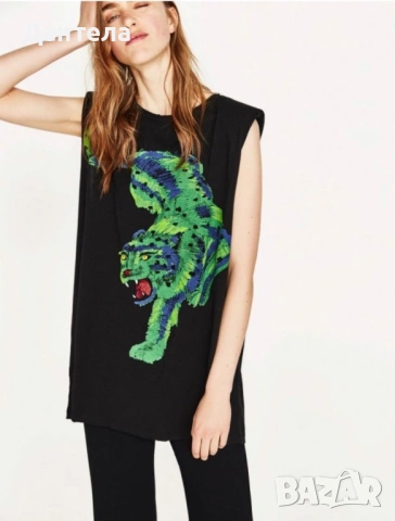 ZARA Нова дамска жестока тениска, снимка 2 - Тениски - 54227736
