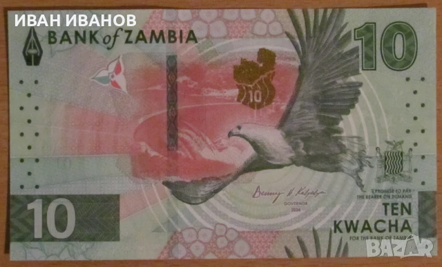 10 КВАЧА 2024 година, ЗАМБИЯ - UNC, снимка 1