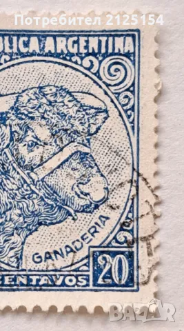 Пощенска марка Аржентина, 1936г.- куриози., снимка 4 - Филателия - 49760460
