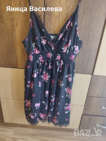 Лятна рокля с цветя с ластик 2XL