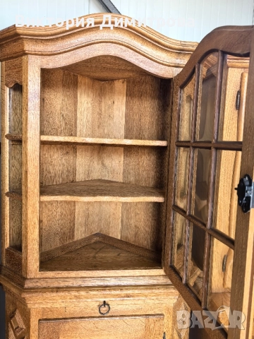 Ъглова витрина Антик , снимка 5 - Секции и витрини - 52159117