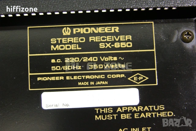 Ресивър   Pioneer sx-650 , снимка 10 - Ресийвъри, усилватели, смесителни пултове - 54040718