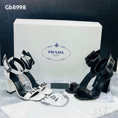 Сандали с ток Prada, снимка 1 - Сандали - 45981480