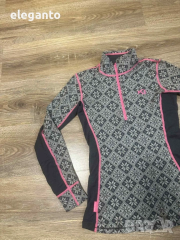 Дамска ! Helly Hansen Merino Wool Warm Freeze 1/2 Zip Base Layer , M размер, снимка 5 - Спортни екипи - 53197673