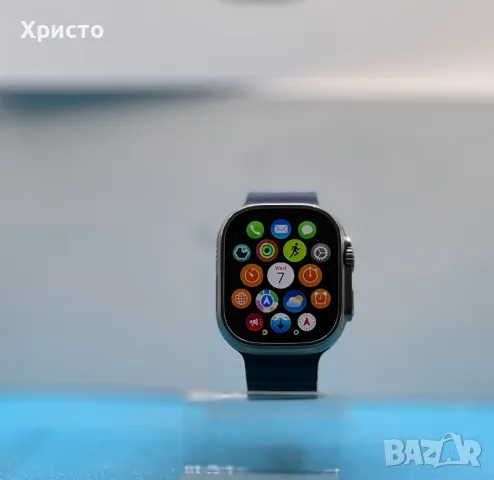 ГАРАНЦИОНЕН!!! Смарт часовник Apple Watch Ultra 2, 49 мм, Cell, Titanium Case, Blue Ocean Band, снимка 3 - Смарт часовници - 46838854