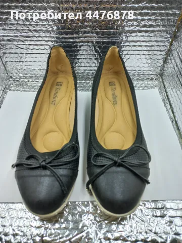 Дамски обувки черни Tendenz, 36 номер, запазени, снимка 1