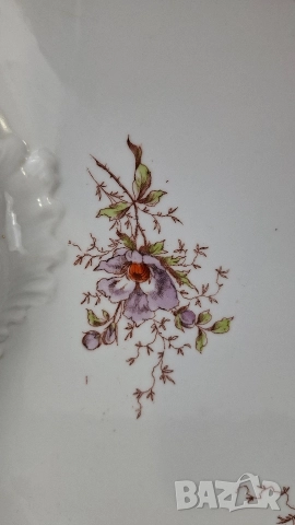 Голямо порцеланово плато с дръжки, снимка 4 - Аксесоари за кухня - 50586953