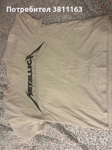 Памучна тениска за Metallica размер М ,H&M, отлично състояние