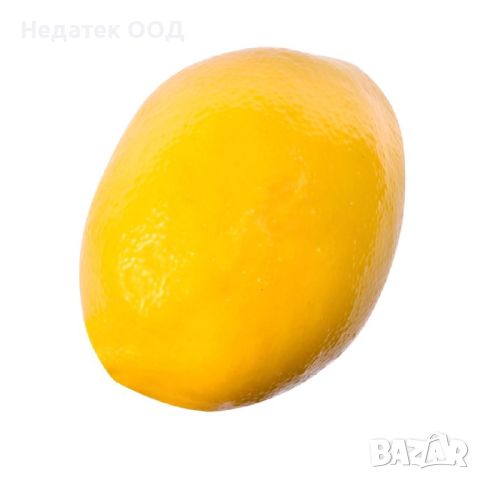 Декоративен, лимон, жълт, 8 см, снимка 1 - Декорация за дома - 46304574