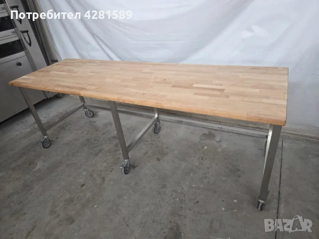 Немски работни хлебарски букови маси, снимка 2 - Други машини и части - 53972210