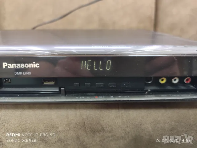 DVD RECORDER PANASONIC , снимка 6 - Плейъри, домашно кино, прожектори - 50044672