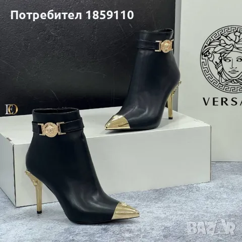 Дамски Кожени Боти : 36-41 : VERSACE , снимка 5 - Дамски боти - 47097824