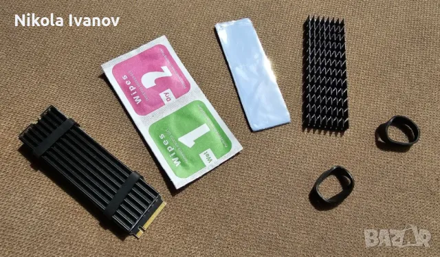 NVME/M.2 Sata SSD охладител/heatsink | 6mm | 2280 | NGFF | Aluminum Alloy