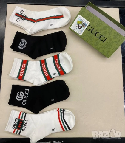 висококачествени чорапи в кутия gucci prada 5 чифта 