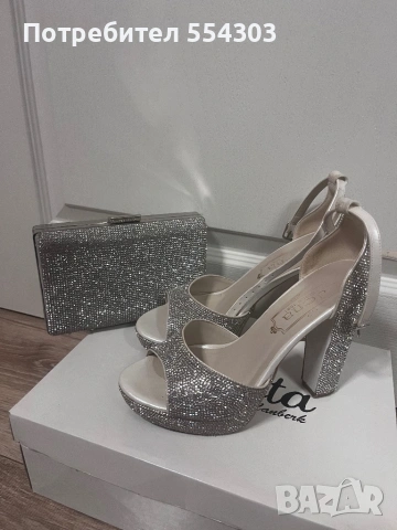 Дамски обувки на ток и чанта, снимка 2 - Дамски обувки на ток - 53192796