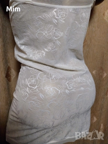 М/L Бяло моделиращо бельо / рокля /, снимка 4 - Рокли - 51915396