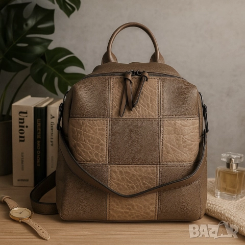 Многофункционална дамска раница-чанта
