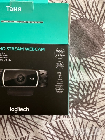 Web камера Logitech C922 Pro HD Stream, снимка 6 - Камери - 53518095