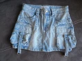 Bershka дамска къса дънкова пола , снимка 4