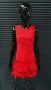 Ефектна червена рокля, снимка 1 - Рокли - 45814758