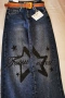 Дамски дънки с коланче , снимка 2