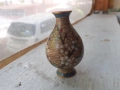 Стара симпатична малка вазичка Клоазоне cloisonne, снимка 5