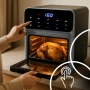 Еър фрайър и фурна 2-в-1 , XXL Капацитет 8.5L, 1350W, 10 Програми, LED Тъч дисплей, снимка 3