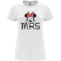 Нова дамска тениска MRS Minnie Mouse (Мини Маус) в бял цвят