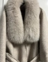 Палто с косъм от лисица, снимка 3