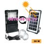 Мобилна соларна осветителна система с 2 бр. LED диодни крушки, снимка 1 - Къмпинг осветление - 45145000
