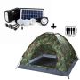 ПРОМО КОМПЛЕКТ Четириместна Палатка + Соларна Осветителна LED Система, снимка 1