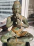Голяма Будистка бронзова статуетка, снимка 7