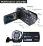 Нова Full HD Камера за Начинаещи ORDRO V12 с Нощно Виждане и микрофон, снимка 2