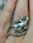 Регулируем сребърен пръстен , лесно оразмерим , снимка 5
