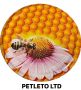 Пчелна пита, цвете и пчеличка - Атрактивни капачки за буркани с пчелен мед, снимка 1 - За пчели - 46018530