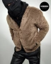  Мъжко кафяво поларено • шерпа флийс яке WEEKDAY Cody pile fleece cardigan – размер M•L, снимка 7