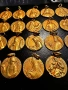 Колекция позлатени католически медальони, снимка 5