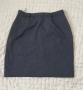Grey button-front mini autumn skirt , снимка 2