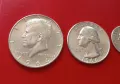 Half-D,Quarter-D&Dime-D,USA-1964г..Сребро!, снимка 3