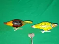 СССР 2 стари руски механични ламаринени играчки Петел и Кокошка Made in USSR, снимка 8