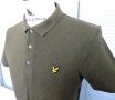 Lyle & Scott Mens Olive green Casual Polo Shirt - мъжка поло тениска в зелено размер  M/S , снимка 3