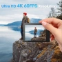 Екшън камера 4K 60FPS с тъчскрийн 20MP водоустойчива подводна камера 131FT с EIS за гмуркане с шнорх, снимка 4