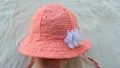 Бебешка шапка с връзки 0-3 месеца ръст 62см. , снимка 6