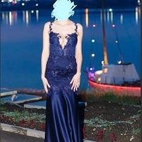 Абитуриенска синя рокля, снимка 5 - Рокли - 45210995