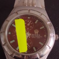 Метална верижка за мъжки часовник ROLEX стилен дизайн 42662, снимка 2 - Каишки за часовници - 45380528