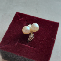 Дамски златен пръстен с натурални перли и диаманти.Злато 14к.има и сертификат , снимка 3 - Пръстени - 45035135